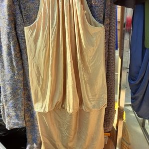 Sheila by laundry  dress in gold sleeveless, gold